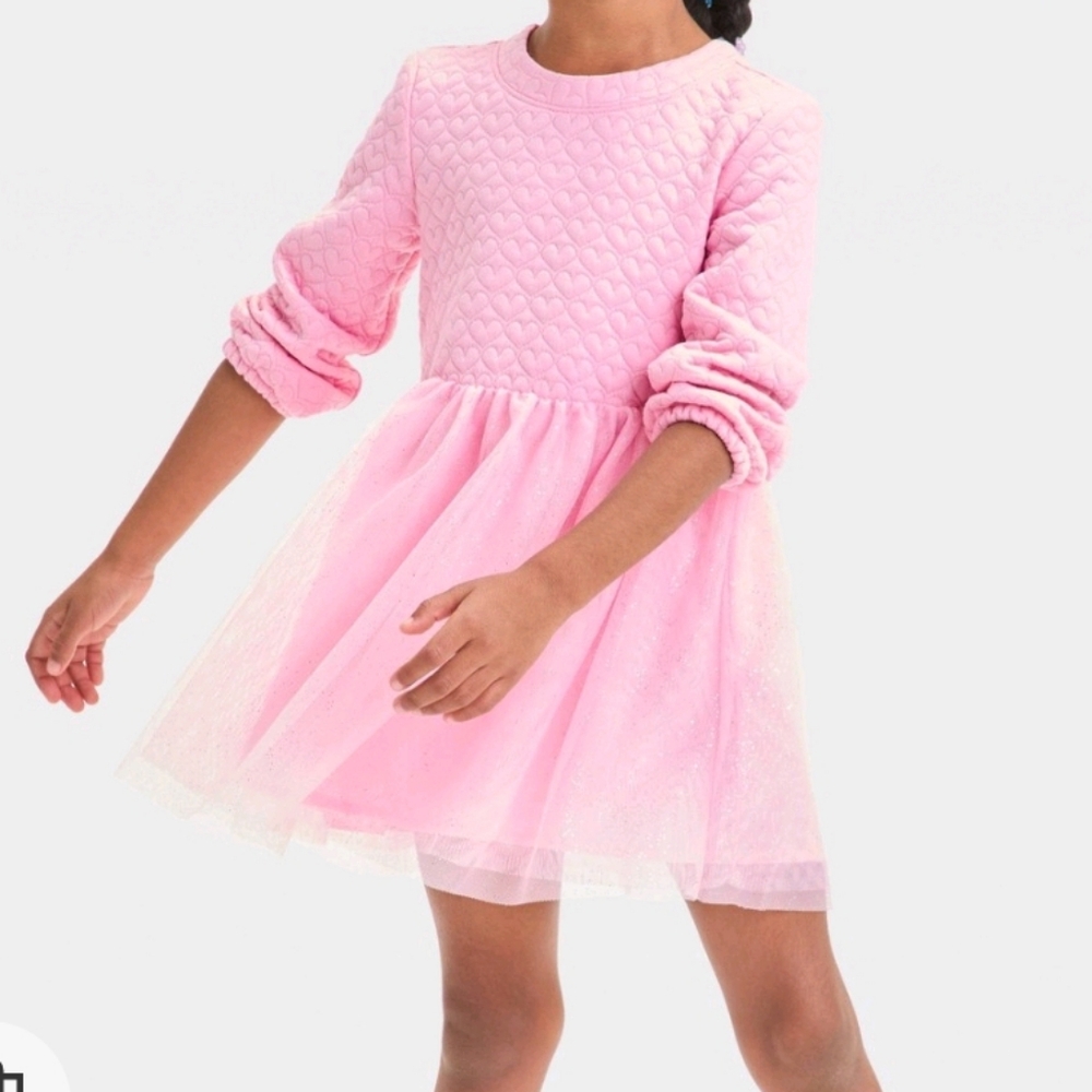 Pink tulle heart dress